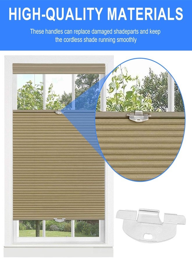 Giokyi 6 Pack 3/4" Curved Hook Cordless Honeycomb Cellular Shades Lift Handles for Hunter Douglas Duette, Applause Shade, ALTA, Comfortex, Turnils - Image 4